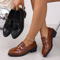 Plus size pointed-toe loafers for women - new spring/autumn  collection: minimalist, stylish, and versatile slip-on flats