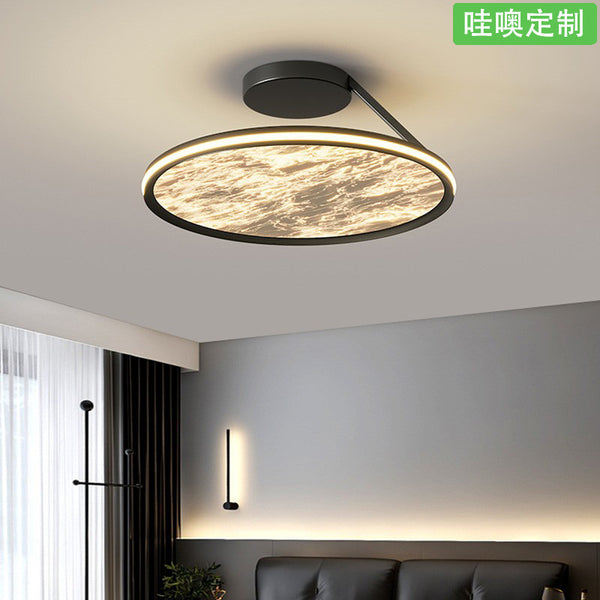 [Wow] Ceiling lamp Italian minimalist light luxury high-end sense full spectrum eye protection round cloud study lamp