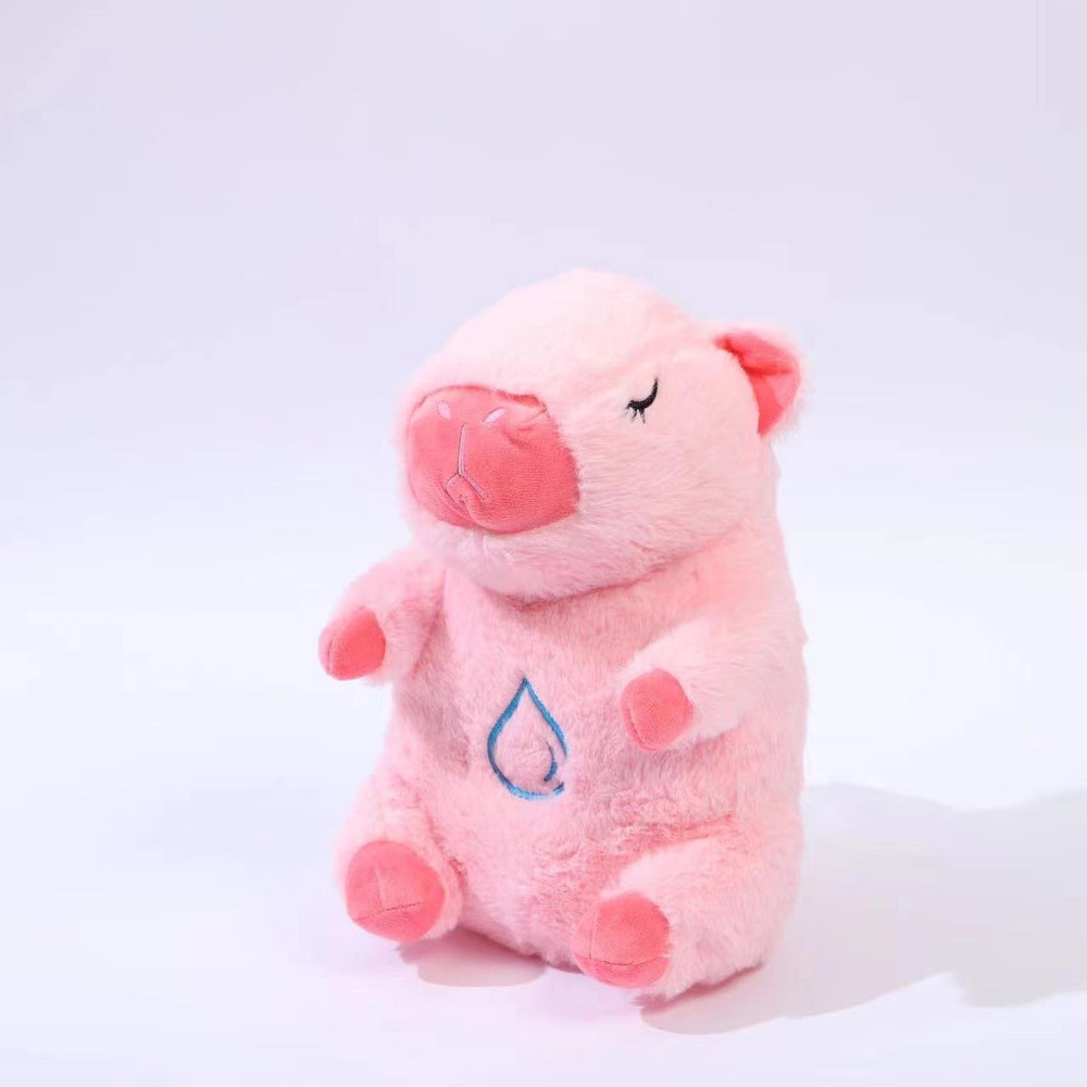 children's plush toy breathing capybara doll musical light-up soothing baby doll gift