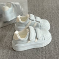 Campus style korean velcro thick sole shoes for women 2026 new arrivalspring sneakers white shoes student bread shoes for women