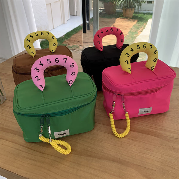Bags Women's Cosmetic Bags Portable Large Capacity Portable Mommy Bags Washing Travel Storage Bags Versatile Nylon Bags Tide