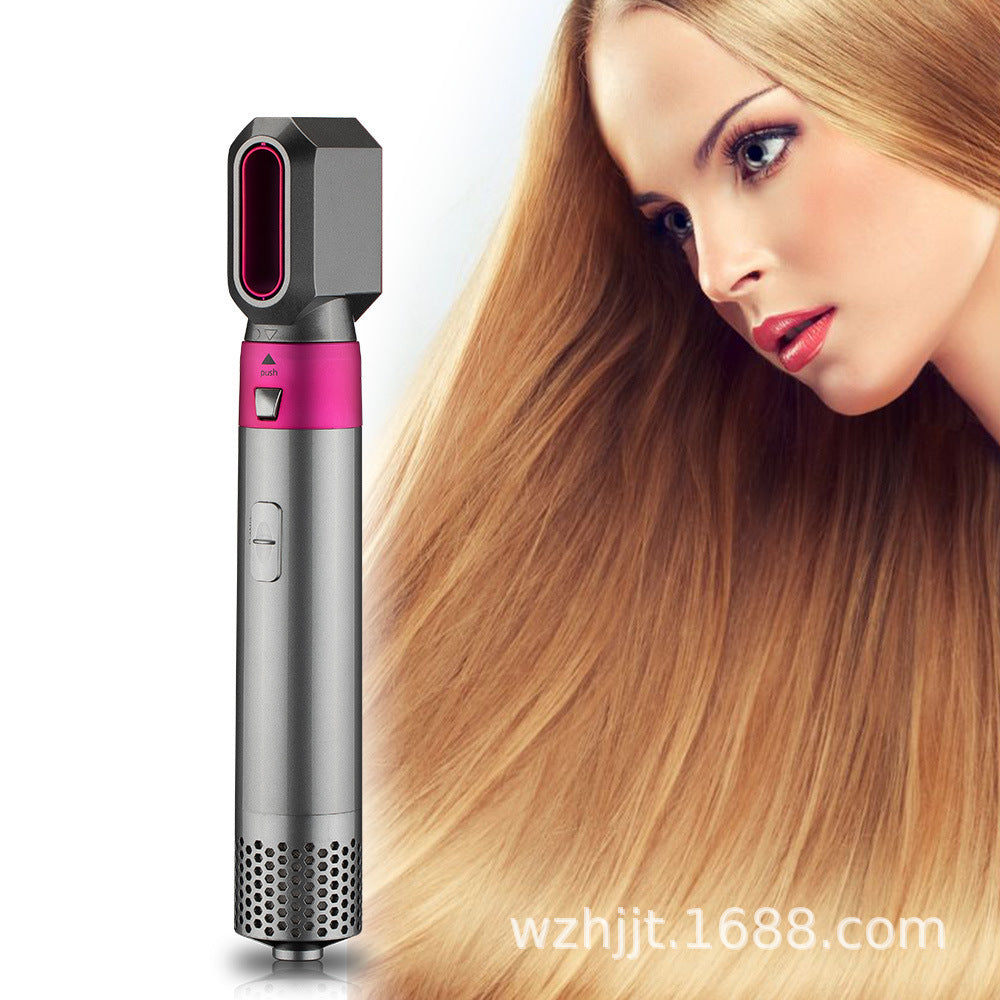 Cross-border hot comb 5-in-1 hot air comb aluminum alloy hair straightener automatic curling iron electric hair dryer