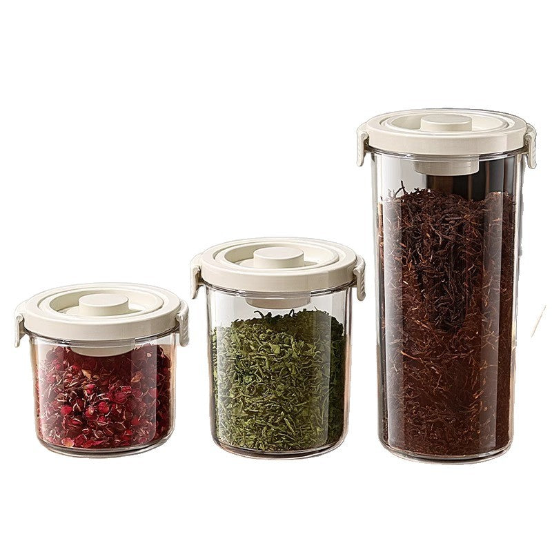 Food-grade airtight storage jars - tea canisters, grain containers, household storage, kitchen containers, vacuum sealed jars