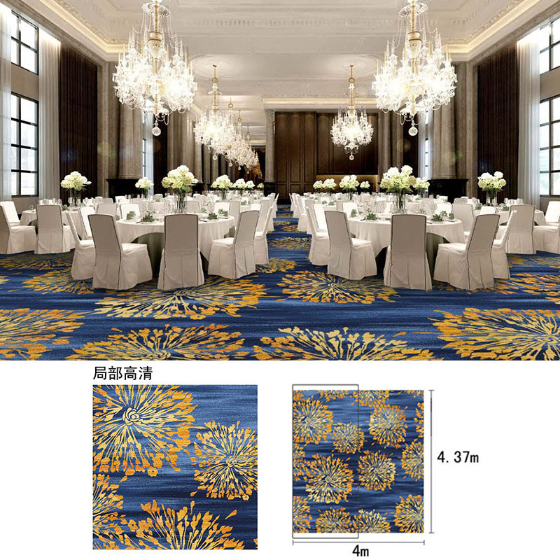 Hotel lobby carpet, 1000g nylon, fire-retardant, thickened area rug for banquet halls, restaurants, conference rooms, and reception areas