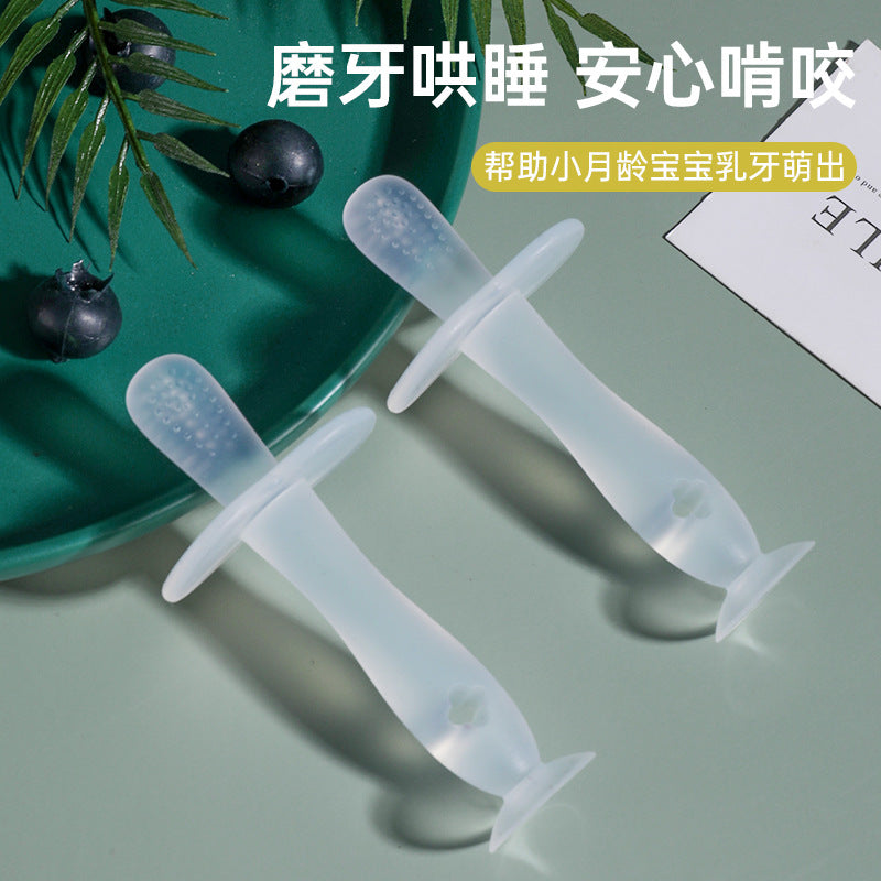 English card, silicone molar, baby molar toy, molar glue, baby silicone toothbrush, suction cup, molar stick.
