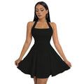 Y2k insnew arrivalfashion cross-border women's sexy halterneck backless waist a-line large swing skirt dress