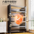 Kitchen storage rack with door, dust-proof storage cabinet, floor-standing multi-layer multi-functional cupboard, sideboard, cupboard, storage cabinet