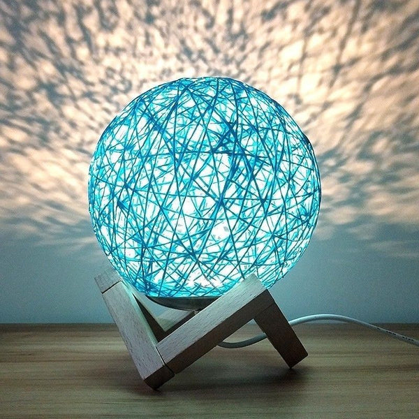Ins night light girl heart desk lamp bedroom bedside plug-in moon vine ball starry sky creative romantic Nordic Internet celebrity