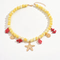 Natural jade necklace wholesale cross-border new style shell beaded jewelry niche high-end accessories women's clavicle chain