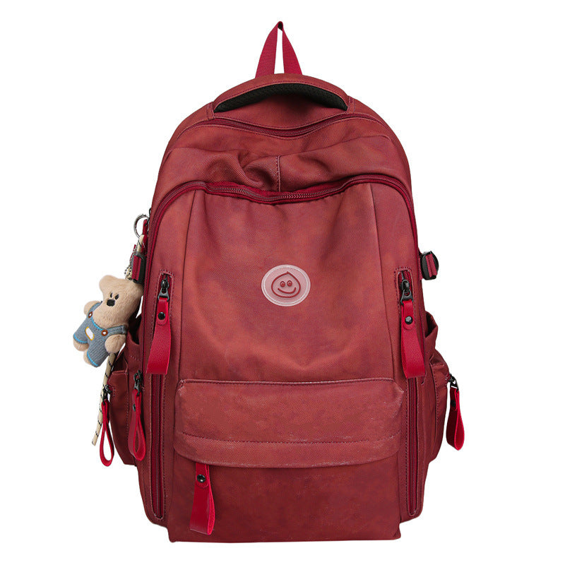 New Trend Lightweight Leisure High School Large Capacity Backpack Male Versatile Elementary School Student School Bag Female