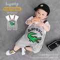 Summer outwear cartoon baby onesie ha yi baby pullover romper autumn clothes fake two-piece fashion ha yi