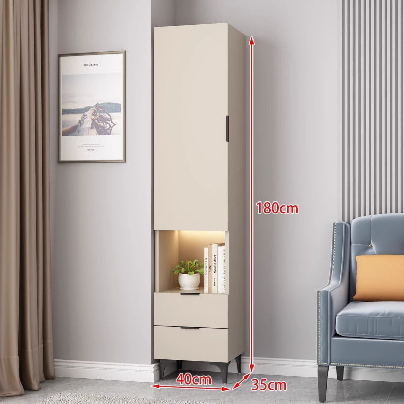 Solid wood corner locker Multifunctional storage corner cabinet Household living room corner cabinet Side cabinet Bookcase shelf