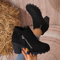 summer new arrival: plus size women's casual comfortable chic side-zip flats - wholesale