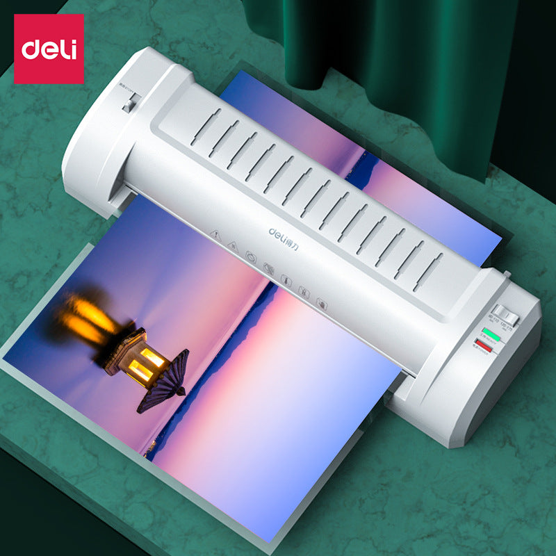 Deli 3894 photo plastic sealing machine A3/A4 plastic machine glue machine home office photo film machine joint guarantee