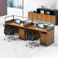 Casual office desk workstation partition screen position table four-person partition casual modern combination computer desk paint-free