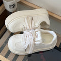 Campus style thick-soled sneakers for women 2026new arrivalspringwhite shoes for women's shoes easiest for match student bread shoes trendy shoes