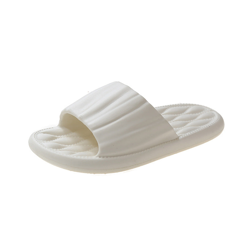 Eva slippers women's couple solid color casual outwear home bathroom soft bottomnon-slip cool slippers breathable cut out