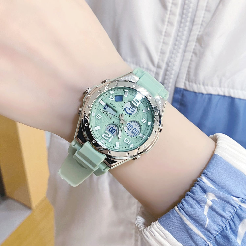 Teen girls' watch - trendy student style, middle & high school, kids' sports watch, luminous, waterproof, multifunctional electronic watch for girls