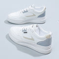 Women's white sneakers - 2025 spring new arrivals: versatile chunky sole shoes for students, korean style, ins & harajuku inspired athletic skate shoes