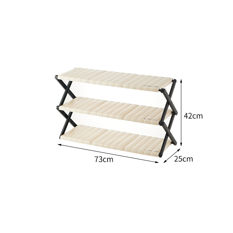 Simple door shoe rack multi-layer household installation-free foldable dormitory shoe storage artifact shoe cabinet storage shelf