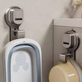 Strong suction cup washbasin hook, punch-free bathroom storage rack, bathroom wall-mounted basin, bathtub storage handy gadget
