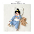 Infant and toddler long-sleeve underwear set - autumn/winter baby pajamas & loungewear - kids' warm, belly-protecting two-piece set