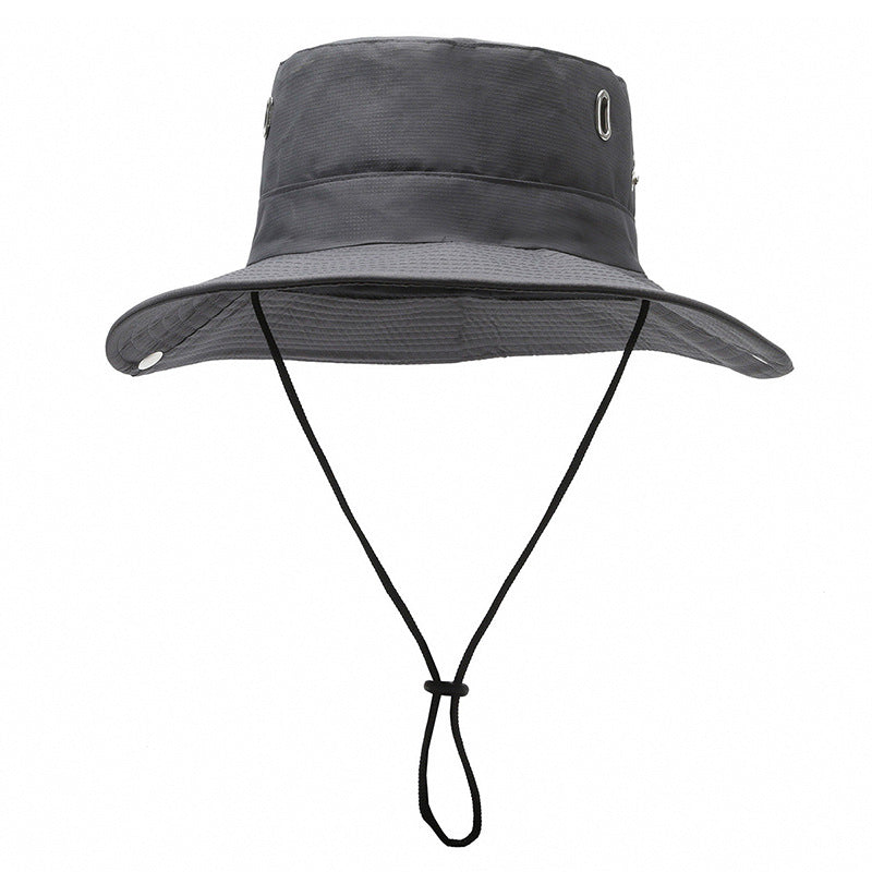 Men's bucket hat fishing outdoor visor wild camping basin hat construction site sun protection hat large brim hat