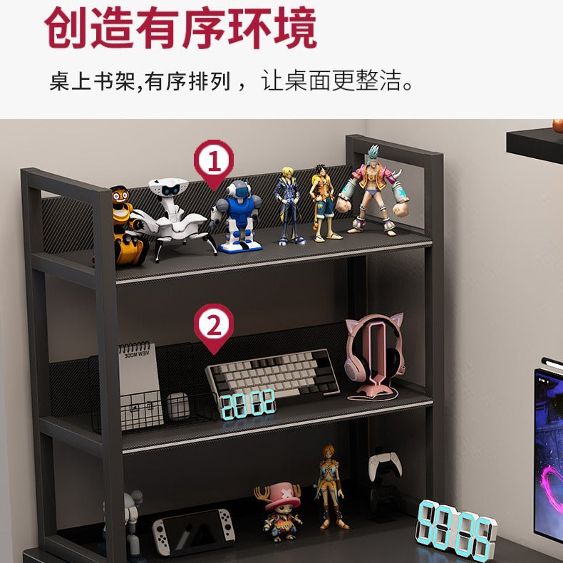 Bedroom study desk computer desk desktop gaming desk home office desk with storage shelf simple desk