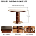 Medieval fengberg round table retro metal legs small apartment dining table scandinavian bauhaus solid wood for home slate dining table