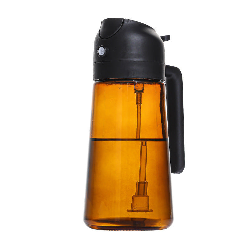 For homespray and pour two-in-one oil pot two-in-one kitchen for homespray atomized oil bottle automatic opening and closing oil pot