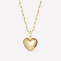 Amazon fashionclassy heart pendant necklace casual paper clip chain
