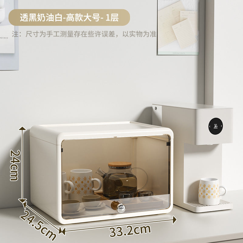 Storage box, drawer, multi-layer snack rack, kitchen desktop, tea cup rack, tea set, storage rack, water cup rack.