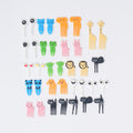 Japanese cartoon fruit picks creative children's food forks cake forks cute animal dessert forks plastic fruit forks