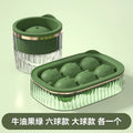 Single green ball + six green balls