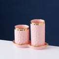 Scandinavianins style ceramic chopstick barrel for home double layer drain chopstick basket knife fork spoon chopstick cage kitchen storage bucket