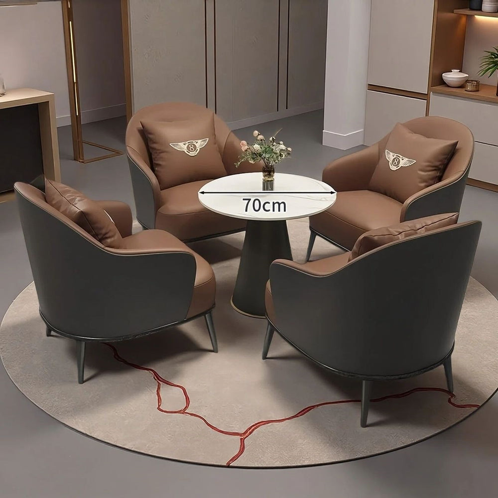 Business casual negotiation table and chair set - ideal for hotels, 4s stores, sales centers, reception areas, dining rooms, and cafes