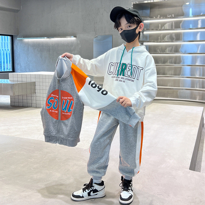 Boys' spring outfit set - new  collection - trendy, stylish, and cool kids' clothing - street style fashionable boy's hoodie