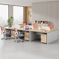 Saint li staff office desk and chair set - minimalist office furniture, employee computer desk and chair