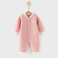 Fall and winter baby khaki cotton baby onesie 0-3-6 baby clothes heattechintimatesnewborn clothes crawling clothes