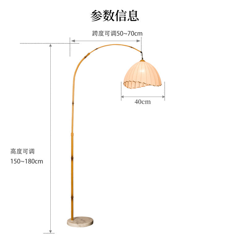 Wabi Sand Wind Floor Lamp Living Room Study Tea Room B & B Retro Zen Bedroom Bedside Creative Personality Chinese Desk Lamp
