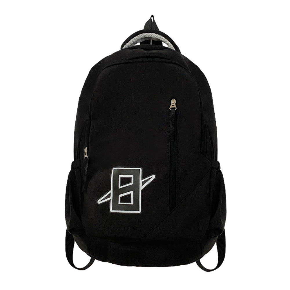 New male and female school bags, backpacks, waterproof and wear-resistant large-capacity fashion casual backpacks, printed logo wholesale