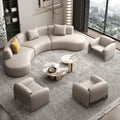 Hotel lobby hall semi-circular arc-shaped reception coffee table sofa sales office reception area new chinoiserie commercial place