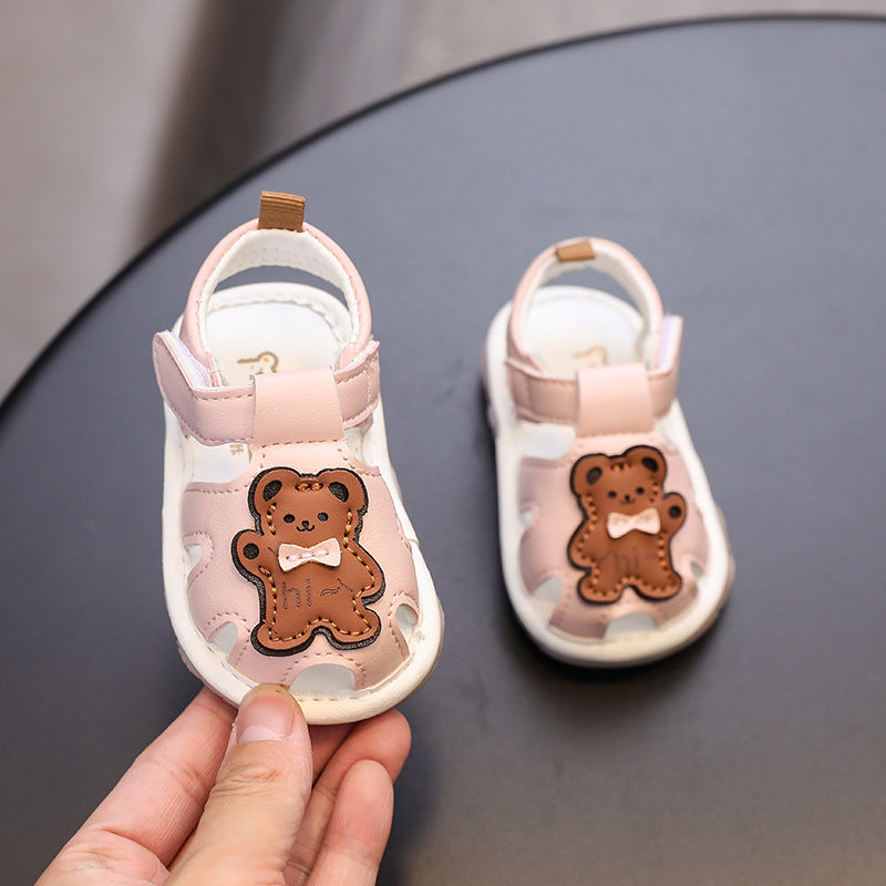 Summernew arrivalnon-slip soft bottom toddler shoes for men and women baby baotou shoes 01-2 years old toddler shoes lightweight shoes