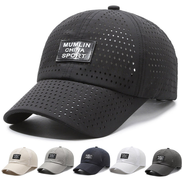The new perforated composite baseball cap for outdoor sports won the bidding for men's and women's new caps, sun protection and breathable sun hats