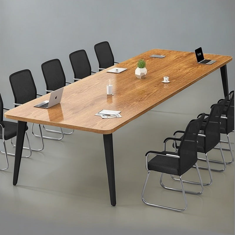 Office conference table long table minimalist modern meeting room training workstation bench small negotiation table and chair set