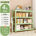 Household steel storage rack, floor-standing multi-tier organizer, living room bookshelf, utility room storage rack, supermarket storage shelf