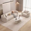 Small apartment, accessible luxury living room sofa, cream style, popular model, reception, medical and beauty salon, rest area, sofa, coffee table combination