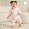Baby pajamassummer thin breathingkids home clothes summer boys and girls three-quarter sleeves air conditioning clothes separatessuit