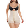 Four-breasted plus size suspender corset mesh waist shaping butt lift postpartum tummy control one-piece body shaping garment for women tight body shaping