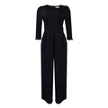 D448  independent station european and american women's clothing winter long sleeves pure color loose wide leg straight large size african jumpsuit